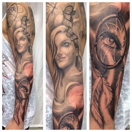 Sleeve in progress