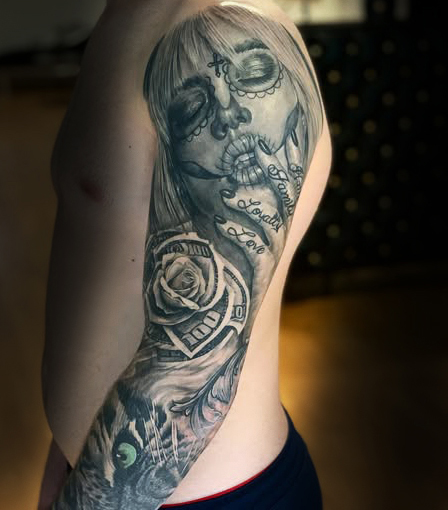 Realistic Tattoo München / Black & Grey / Portrait