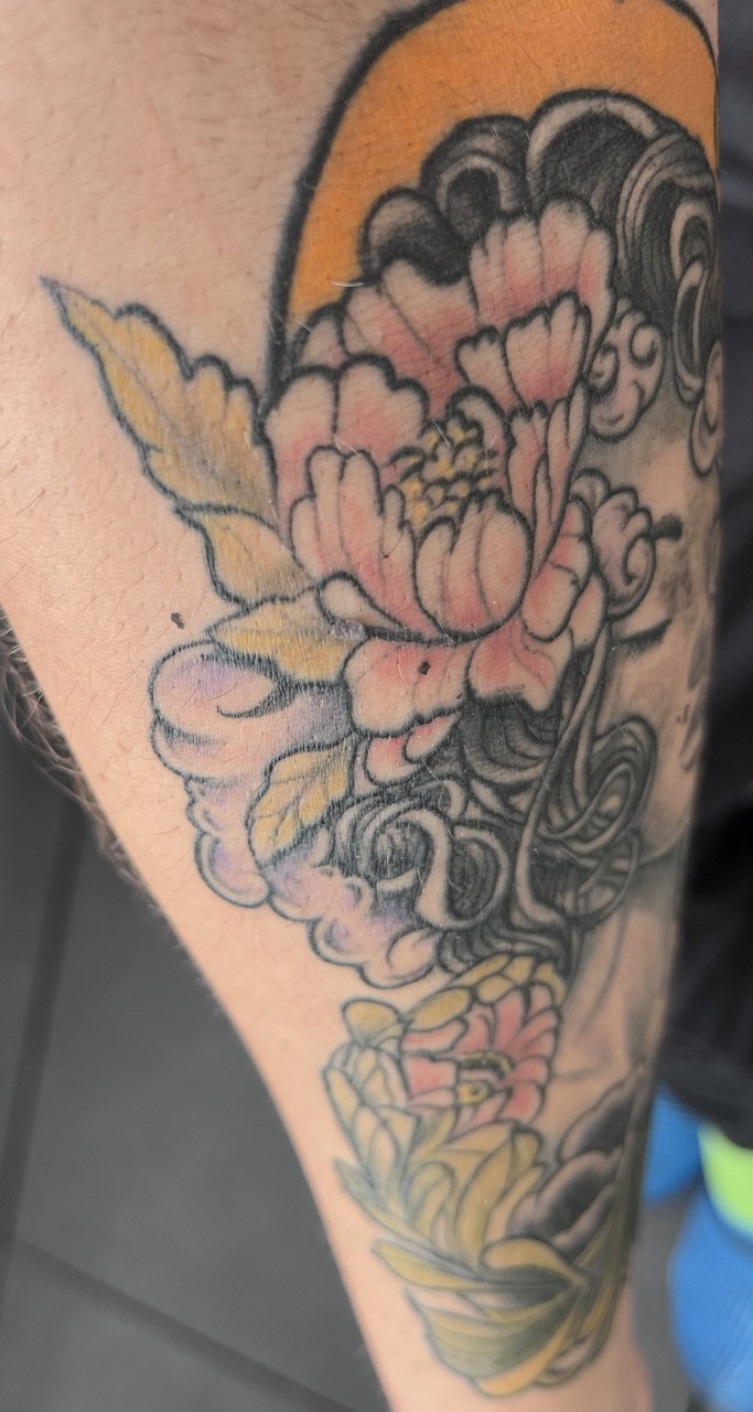 mauckimauk: Cloudy Floral Mind - Unterarm - Cover Up