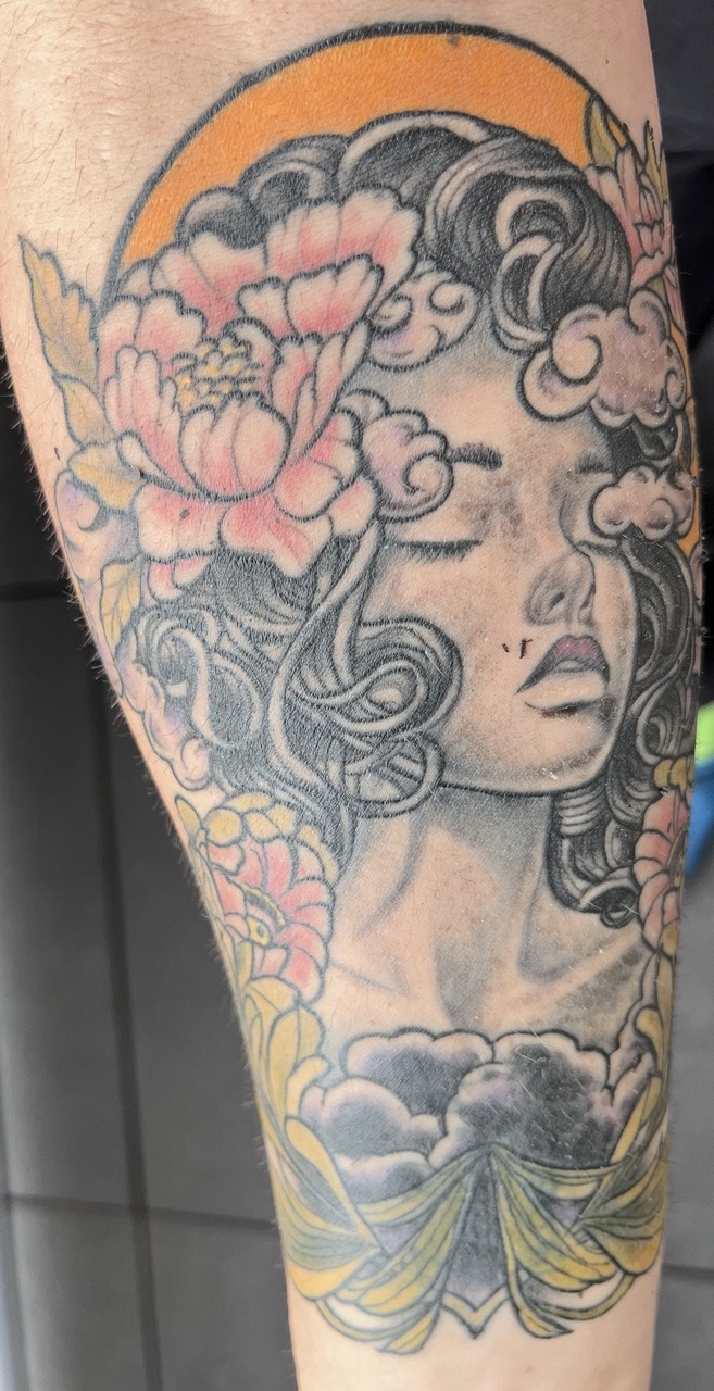 mauckimauk: Cloudy Floral Mind - Unterarm - Cover Up