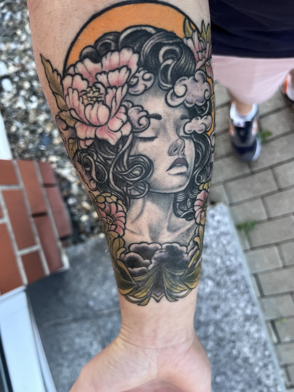 mauckimauk: Cloudy Floral Mind - Unterarm - Cover Up