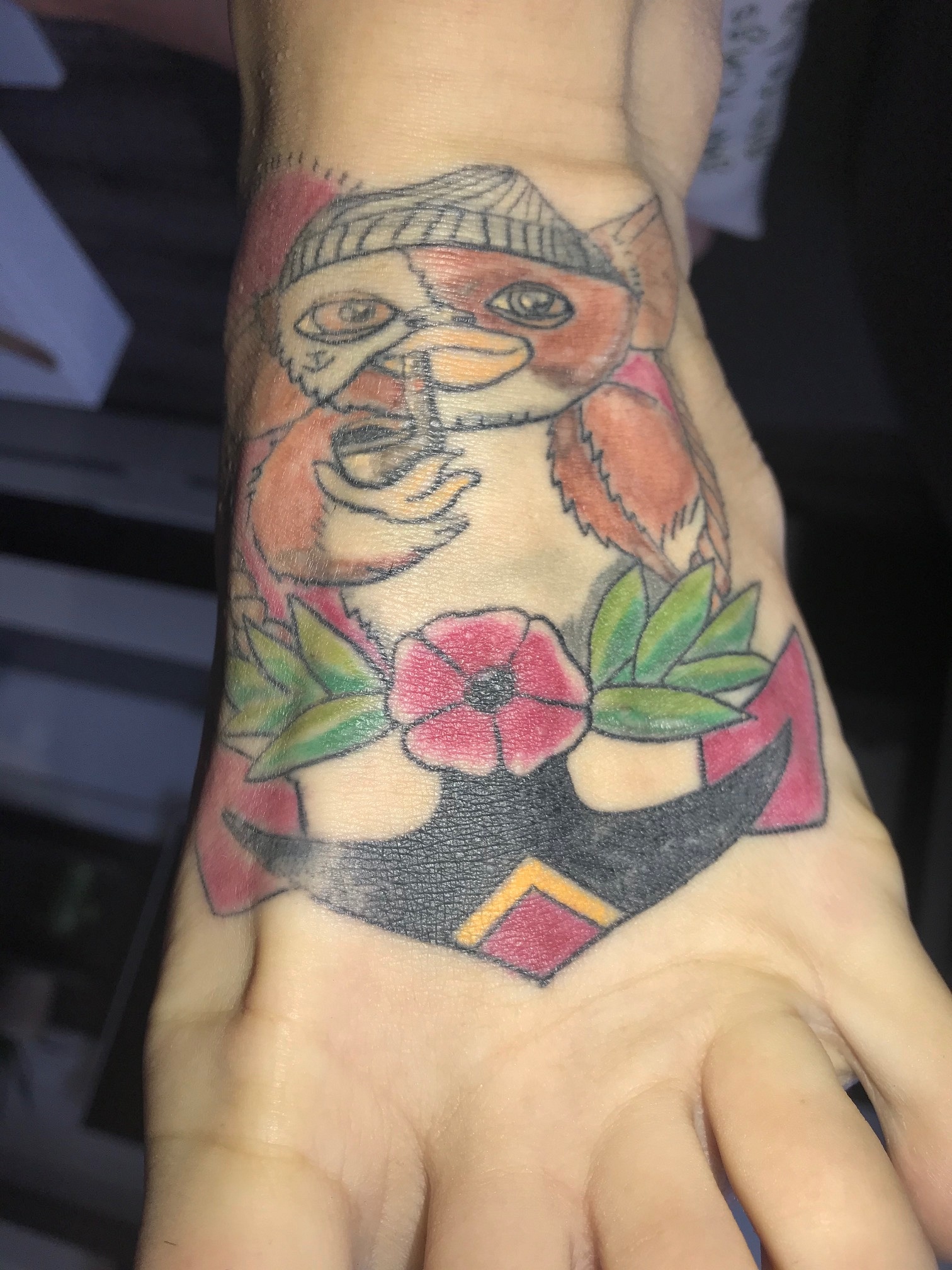 großmeister: Tattoo Fuß Old School