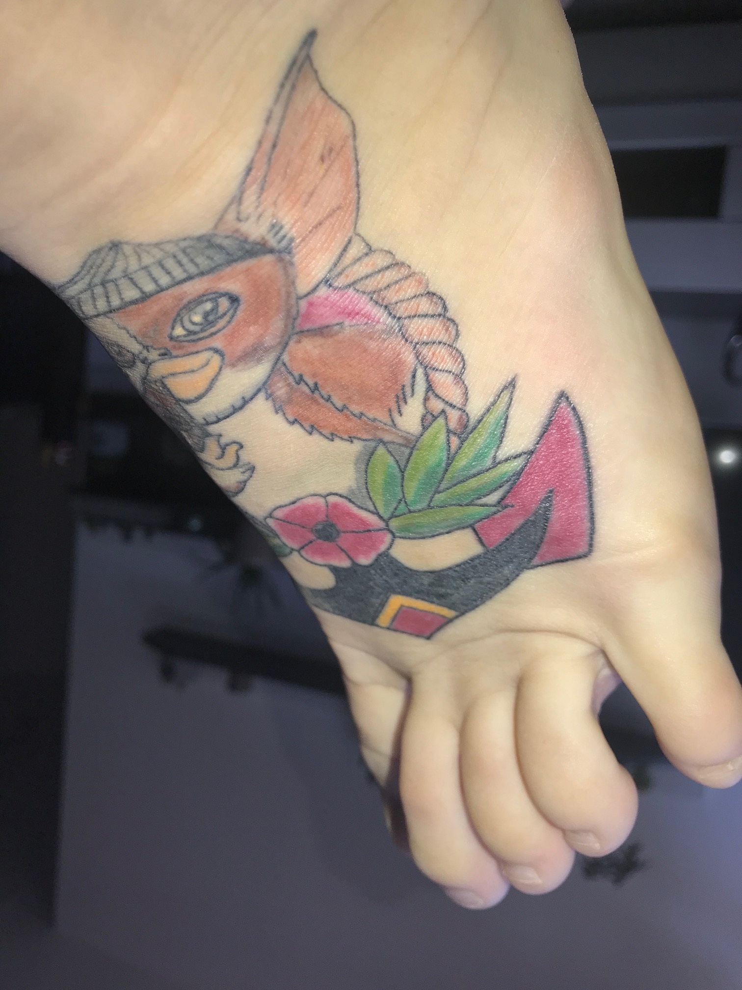 großmeister: Tattoo Fuß Old School