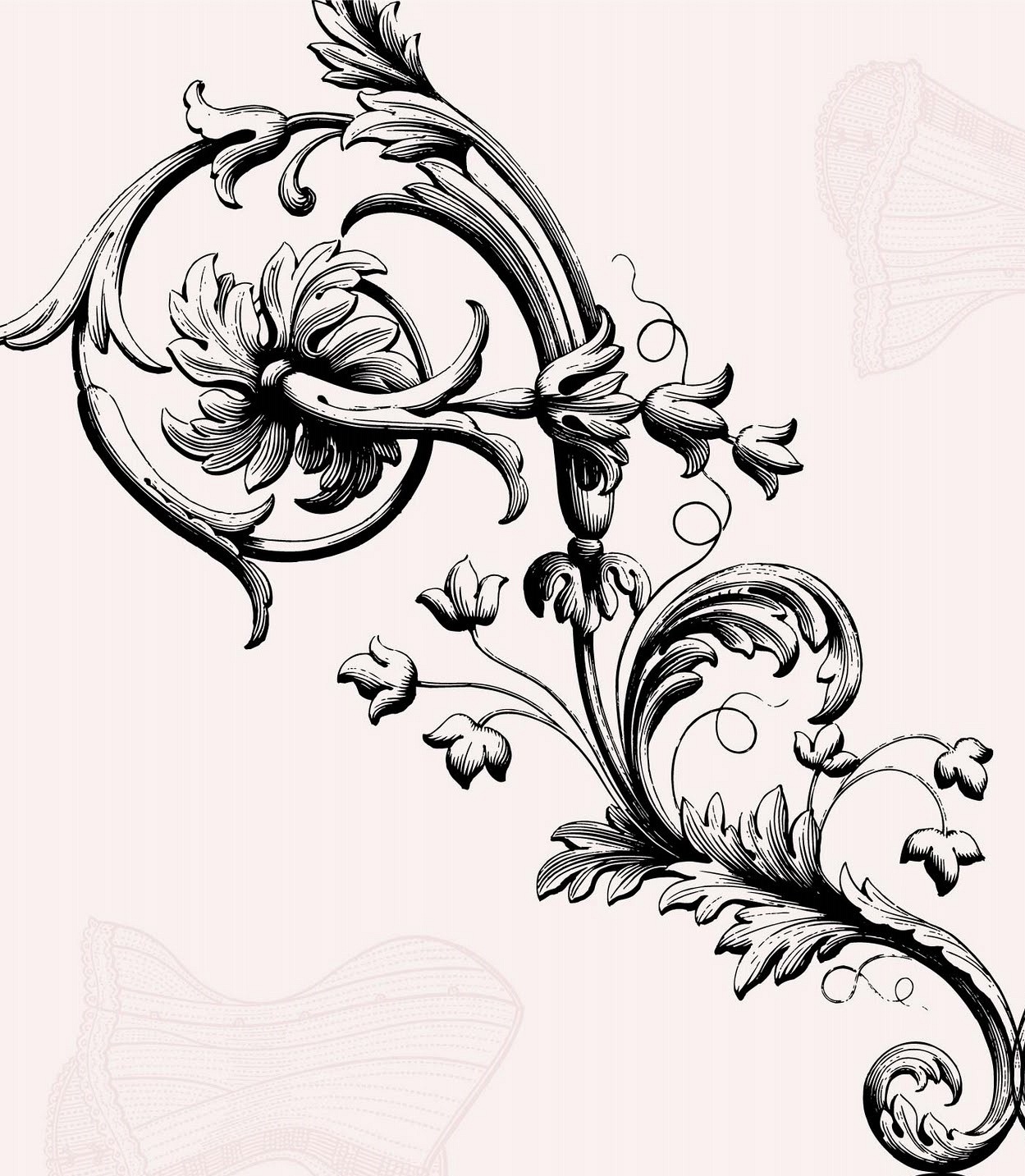 KleinerVulkan: mein Oprhpeus-Arm-Sleeve - brauche Hilfe bei der Fortsetzung der Barock-Ranke