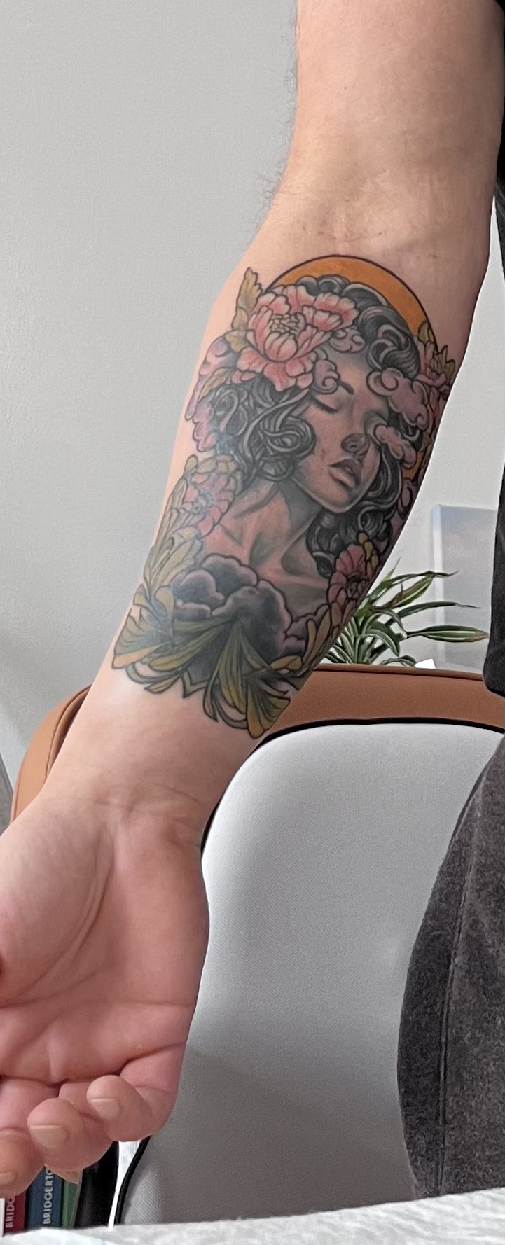 mauckimauk: Cloudy Floral Mind - Unterarm - Cover Up