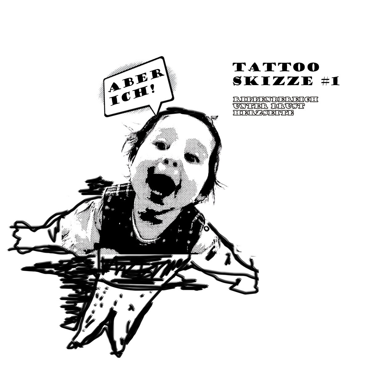 piaichdi: Studio gesucht für ein Tattoo. Motiv Körper im Comicstyle
