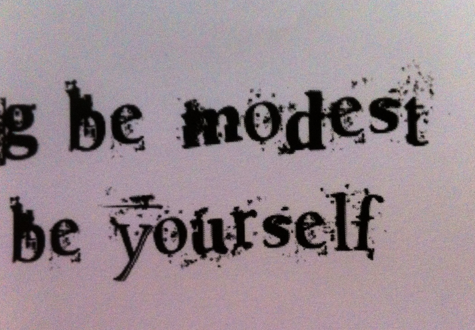 Lude11: Schriftbild - erstes Tattoo