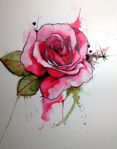 Alice@thePirates: Aquarell Tattoos/Tätowierer