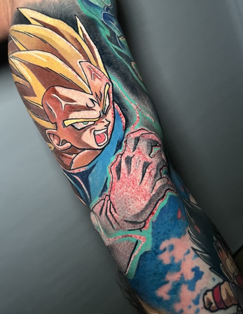 mauckimauk: Dragon Ball - (ドラゴンボール ) - Anime Arm Sleeve by Tim Lemper alias frechdachstattoo