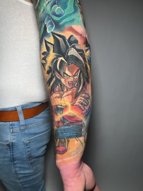 mauckimauk: Dragon Ball - (ドラゴンボール ) - Anime Arm Sleeve by Tim Lemper alias frechdachstattoo
