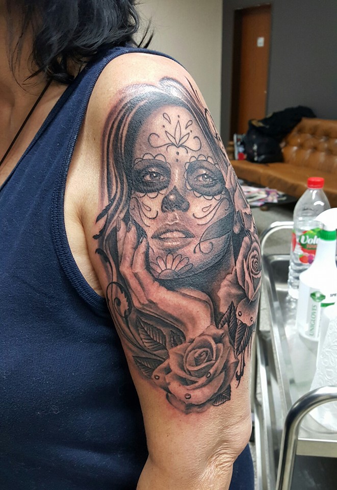 Sternchen1304: Meine La Catrina. Gestern gestochen