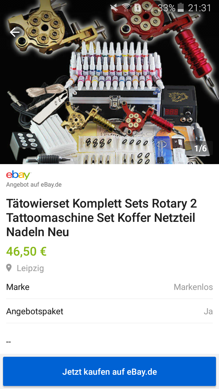 Lehrling45: Mal eine frage an alle Tätowierer