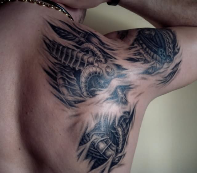 hkt: Studio empfehlung für Biomechanic, Armor, 3D tattoo in Frankfurt gesuch