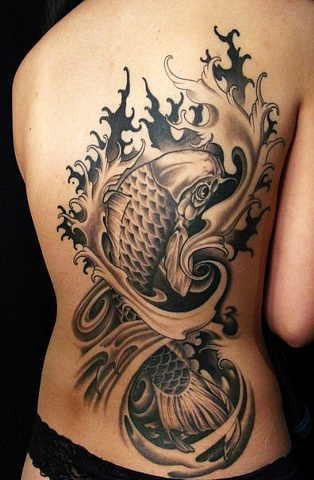 python92: koi tattoo