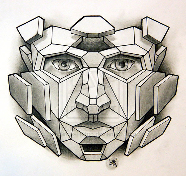 dreitagebart: Polygon Tattoo